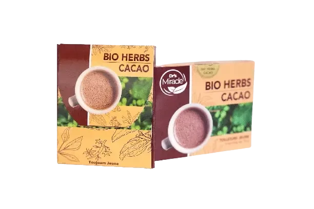 Boîte en carton Bio Herbs et bol de cacao Bio Herbs